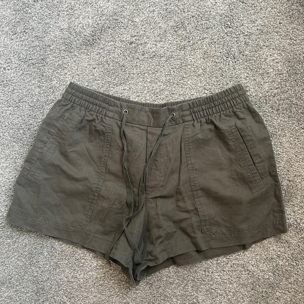Olive Green Women's Shorts